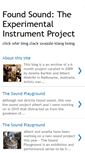 Mobile Screenshot of foundsoundproject.blogspot.com