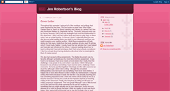 Desktop Screenshot of jenrobertson1.blogspot.com