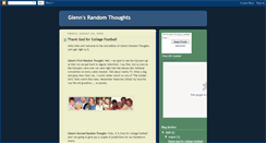 Desktop Screenshot of glennsrandomthoughts.blogspot.com