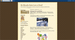 Desktop Screenshot of msblondieknits.blogspot.com