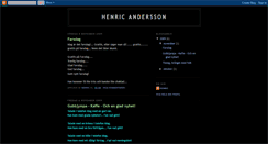 Desktop Screenshot of henricandersson.blogspot.com