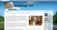 Desktop Screenshot of genealogyink.blogspot.com