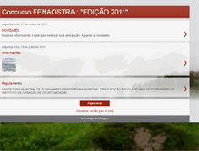 Tablet Screenshot of concursofenaostra.blogspot.com