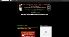 Desktop Screenshot of centrodeestudiosdefilosofia-une.blogspot.com