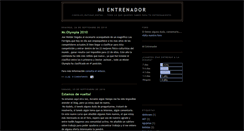 Desktop Screenshot of mientrenador.blogspot.com