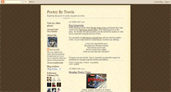 Desktop Screenshot of poetrybytravis.blogspot.com