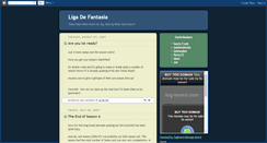 Desktop Screenshot of ligadefantasia.blogspot.com