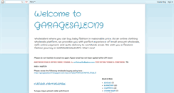 Desktop Screenshot of garagesaleon9.blogspot.com