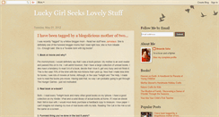 Desktop Screenshot of luckyseekslove.blogspot.com