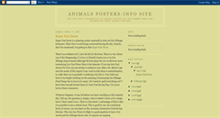 Desktop Screenshot of animals-posters-infopm7.blogspot.com