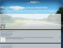 Tablet Screenshot of procedimientospolicialesargentina.blogspot.com