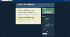 Desktop Screenshot of kempfamilyadventures.blogspot.com