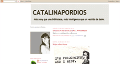 Desktop Screenshot of catalinapordios.blogspot.com