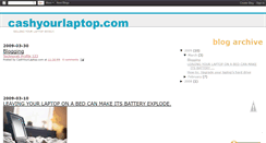Desktop Screenshot of cashyourlaptop.blogspot.com