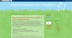 Desktop Screenshot of escolaestadualverasimplicio.blogspot.com