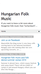 Mobile Screenshot of hungarianfolkmusic.blogspot.com