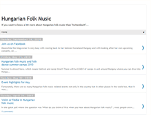 Tablet Screenshot of hungarianfolkmusic.blogspot.com