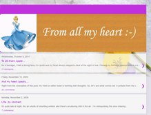 Tablet Screenshot of fromallmyheart.blogspot.com