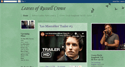 Desktop Screenshot of leavesofrussellcrowe.blogspot.com