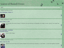 Tablet Screenshot of leavesofrussellcrowe.blogspot.com