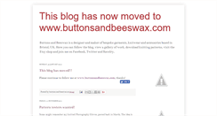 Desktop Screenshot of buttonsandbeeswax.blogspot.com