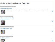 Tablet Screenshot of jeniscards.blogspot.com