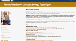 Desktop Screenshot of manualmedicinemuscleenergytechnique.blogspot.com