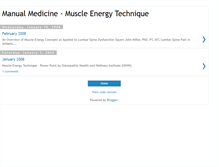 Tablet Screenshot of manualmedicinemuscleenergytechnique.blogspot.com