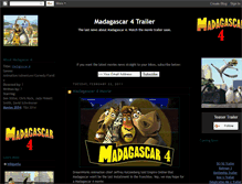 Tablet Screenshot of madagascar-4-movie-trailer.blogspot.com