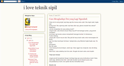 Desktop Screenshot of i-love-teknik-sipil.blogspot.com