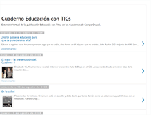 Tablet Screenshot of cuadernoeducacioncontics.blogspot.com