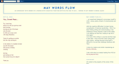 Desktop Screenshot of maywordsflow.blogspot.com