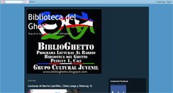 Desktop Screenshot of biblioghetto.blogspot.com