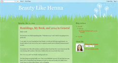 Desktop Screenshot of beautylikehenna.blogspot.com