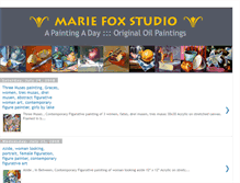 Tablet Screenshot of mariefoxpaintingaday.blogspot.com