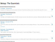 Tablet Screenshot of bebopessentials.blogspot.com