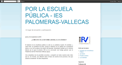 Desktop Screenshot of plataformaiespalomerasvallecas.blogspot.com