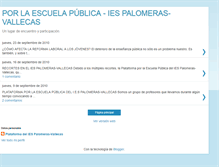 Tablet Screenshot of plataformaiespalomerasvallecas.blogspot.com