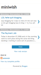 Mobile Screenshot of mini-wish.blogspot.com
