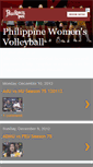 Mobile Screenshot of philippinewomensvolleyball.blogspot.com