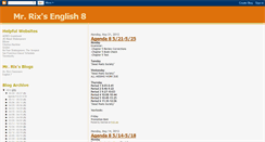 Desktop Screenshot of mrrixengl8.blogspot.com