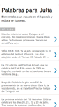 Mobile Screenshot of palabrasparajulia.blogspot.com