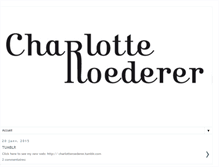 Tablet Screenshot of charlotteroederer.blogspot.com