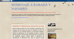 Desktop Screenshot of homenajearabadaynavarro.blogspot.com