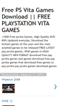 Mobile Screenshot of freepsvitagames.blogspot.com