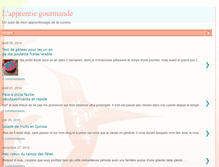 Tablet Screenshot of lapprentiegourmande.blogspot.com