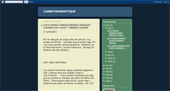 Desktop Screenshot of cuadernosdeenrique.blogspot.com