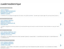 Tablet Screenshot of cuadernosdeenrique.blogspot.com