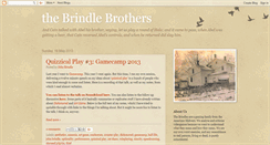 Desktop Screenshot of brindlebrothers.blogspot.com