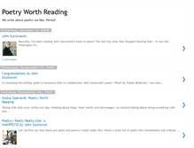 Tablet Screenshot of poetryworthreading.blogspot.com